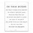 In This House 11x14 Canvas Wall Art