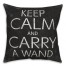 Kepp Calm Wand 18x18 Spun Poly Pillow