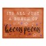 Bunch of Hocus Pocus Orange and Purple Stars 18x14 Poly Twill Placemat