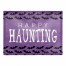 Happy Haunting Bat Black and Purple 18x14 Poly Twill Placemat
