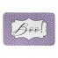 Boo Purple Ikat Pattern 34x21 Bath Mat