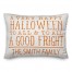 Happy Halloween Family Name 14x20 Personalized Spun Poly Pillow