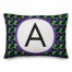 Skull and Crossbones Pattern Monogram 14x20 Personalized Spun Poly Pillow