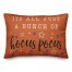 Bunch of Hocus Pocus Orange and Purple Stars 14x20 Spun Poly Pillow