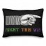 Fright This Way Hand Colorful 14x20 Spun Poly Pillow