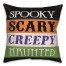 Halloween Words Colorful 18x18 Spun Poly Pillow