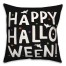 Happy Halloween Stars and Bats 18x18 Spun Poly Pillow