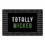 Totally Wicked Green Abstract Stripes 27x18 Floor Mat