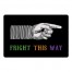 Fright This Way Hand Colorful 27x18 Floor Mat