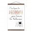 Here to Decorate 12x18 Teak Hanging Canvas