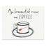 Broomstick Runs on Coffee 8x10 Tabletop Canvas