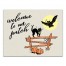 Retro Welcome to Our  Patch 11x14 Canvas Wall Art