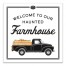 Haunted Farmhouse 20x20 Canvas Wall Art