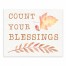 Count Your Blessings Fall Leaves 8x10 Tabletop Canvas