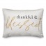 Thankful Blessed Orange 14x20 Spun Poly Pillow