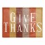 Give Thanks Stripes 18x14 Poly Twill Placemat