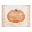 Gobble Wobble Pumpkin Plaid Pattern 18x14 Poly Twill Placemat