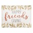 Happy Friendsgiving Gold Leaves 18x14 Poly Twill Placemat
