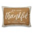We Are Thankful Family Name 14x20 Personalized Spun Poly Pillow