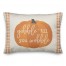 Gobble Wobble Pumpkin Plaid Pattern 14x20 Spun Poly Pillow