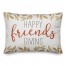 Happy Friendsgiving Gold Leaves 14x20 Spun Poly Pillow