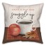 Grab a Cup Fall Scene 18x18 Spun Poly Pillow