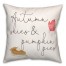 Autumn Skies and Pumpkin Pies 18x18 Spun Poly Pillow