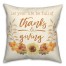 Full of Thanksgiving Fall Leaves 18x18 Spun Poly Pillow