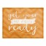 Fat Pants Orange Chevron 18x14 Poly Twill Placemat