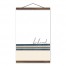 Be Kind Stripes 12x18 Teak Hanging Canvas