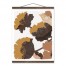Boho Yellow Blossoms 16x20 Teak Hanging Canvas