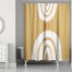 Painted Rainbows Orange 71x74 Shower Curtain