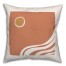 Golden Sun White Waves 18x18 Spun Poly Pillow