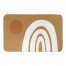 Handpainted Rainbow Orange 34x21 Bath Mat