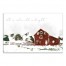 Snowy Christmas Farm 12x18 Canvas Wall Art