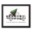 Home for Christmas Truck 11x14 Black Framed Canvas