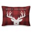 Merry Christmas Deer 14x20 Spun Poly Pillow