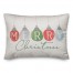 Merry Christmas Watercolor Ornaments 14x20 Spun Poly Pillow