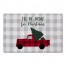 Christmas Tree Truck 27x18 Floor Mat