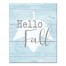 Hello Fall Blue 8x10 Canvas Wall Art