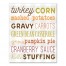 Thanksgiving Menu 8x10 Canvas Wall Art