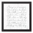 Away in a Manger 12x12 Black Framed Canvas