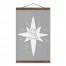 Joy to the World 12x18 Teak Hanging Canvas