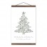 Oh Christmas Tree 12x18 Teak Hanging Canvas
