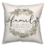 Family is the Greatest Christmas Gift 18x18 Spun Poly Pillow