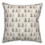 Neutral Green Tree Pattern 18x18 Spun Poly Pillow