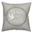 Peace on Earth 18x18 Spun Poly Pillow