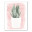 Succulent on Pink Pattern 11x14 Canvas Wall Art