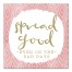 Spread Good Gold and Pink 16x16 Canvas Wall Art