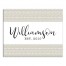 Beige Tribal Pattern Last Name 16x20 Personalized Canvas Wall Art